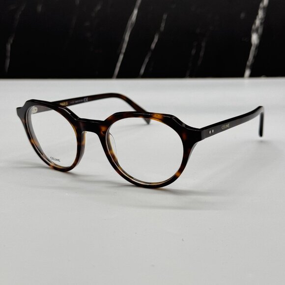 NEW CELINE CL50062I 052 ROUND HAVANA BROWN UNISEX EYEGLASSES CELINE - Picture 3 of 11